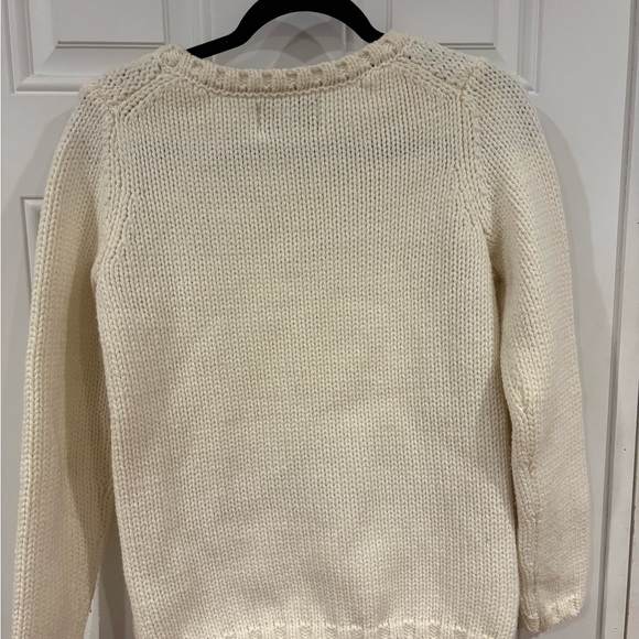 Banana Republic Women's Heritage Cream Cable Knit Sweater - Picture 3 of 4